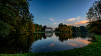 Nymphenburger Park Abendstimmung Herbst Badenburg